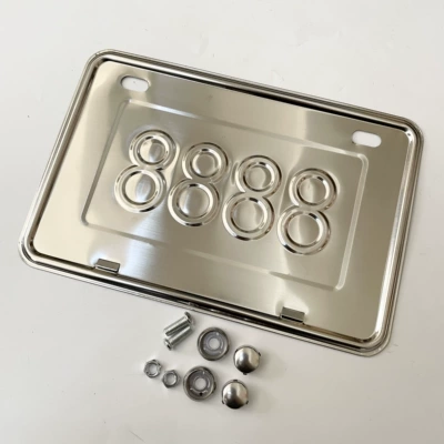 License Plate Frame Bracket, Xmax Rear – Nömrə qabı - stainless-steel-plate-frame-with-anti-falling-screws