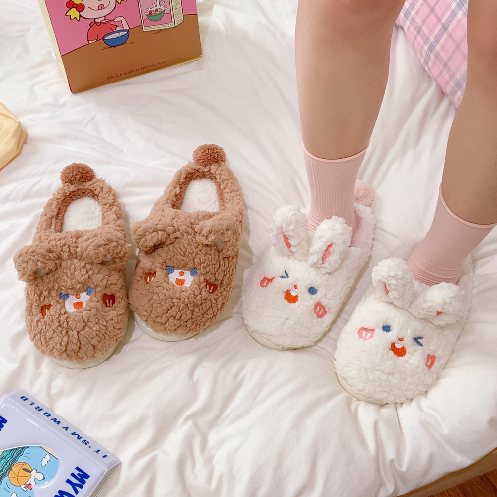 Women's Fashion Cartoon Round Toe Home Slippers display picture 2