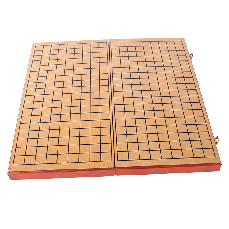 Plegable de madera ir de madera maciza tablero de ajedrez Niños Estudiantes de la escuela primaria aprendizaje educativo juguetes educativos juego de ajedrez
