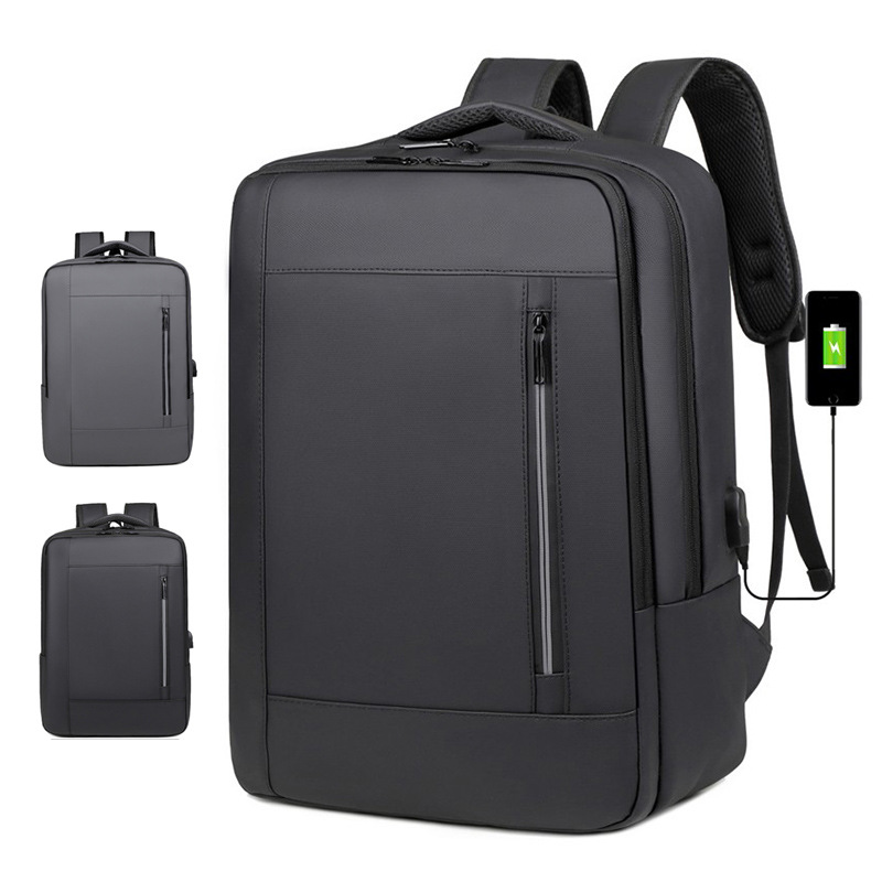 Men's Computer Double Back Multi-function Large Capacity Commuter Backpack Cross-border Men's Bag Multi-function Men's Backpack