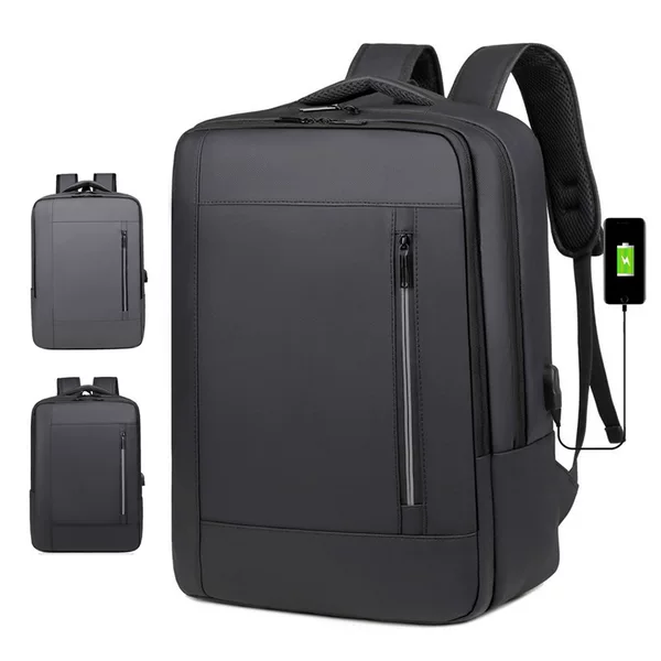 Men's Computer Double Back Multi-function Large Capacity Commuter Backpack Cross-border Men's Bag Multi-function Men's Backpack