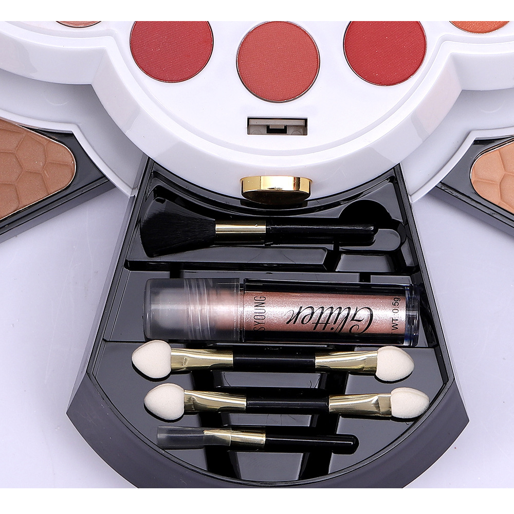 Wholesale of cross-border cosmetics, Amazon, European and American pearlescent and matte eyeshadow, blush, high-gloss lipstick, cosmetics and makeup sets undefined
