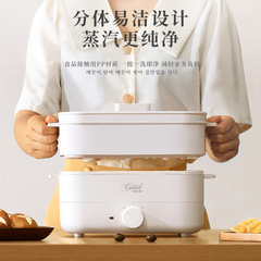 電煮鍋多功能料理家用電器涮烤一體鍋煎烤熱鍋烤肉煮麵不沾電火鍋