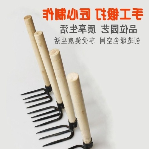 Forged small rake, iron rake, steel rake, grapple hook, soil turning, garden vegetable planting, flower gardening, two teeth, three teeth, four teeth