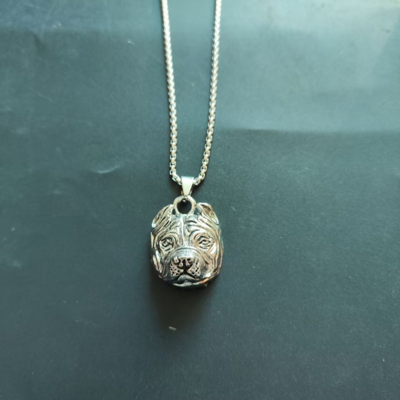 Fashionable, personalized, creative bulldog necklace, cute animal puppy for men and women, pendant accessories_voghion.com