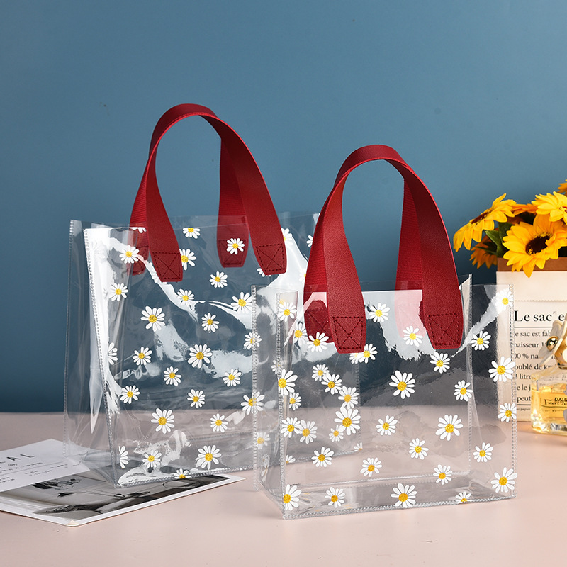 Bolsa de Mano Transparente de PVC, para Regalo o Dulces de Boda