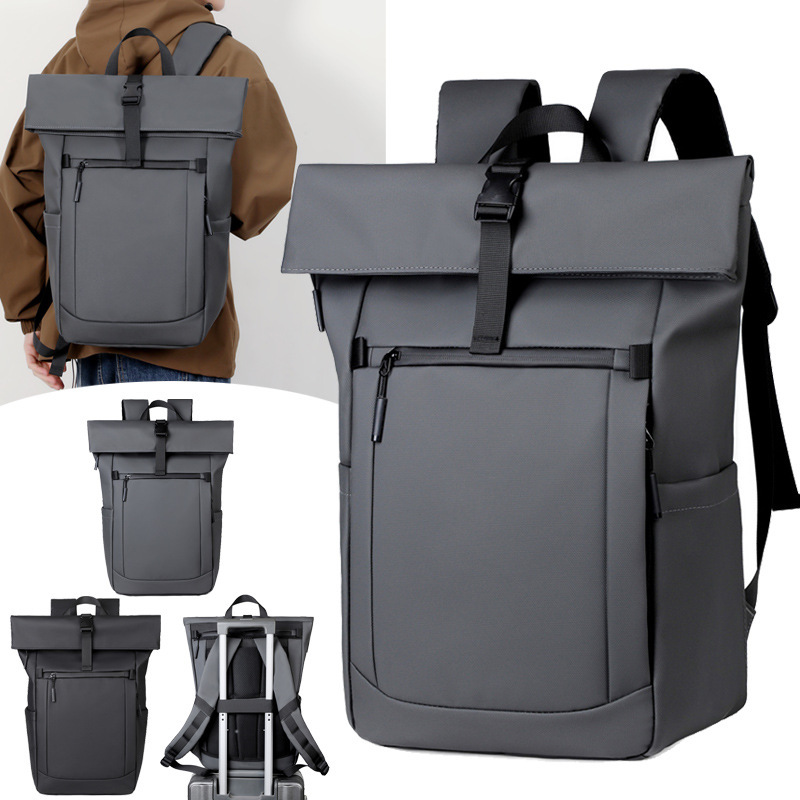 Outdoor Waterproof Computer Backpack for Work, Commuting, and Travel, Large Capacity Mesh Backpack, Roll-Top Backpack for Cross-Border Use Outdoor Waterproof Computer Backpack for Work, Commuting, and Travel, Large Capacity Mesh Backpack, Roll-Top Backpack for Cross-Border Use