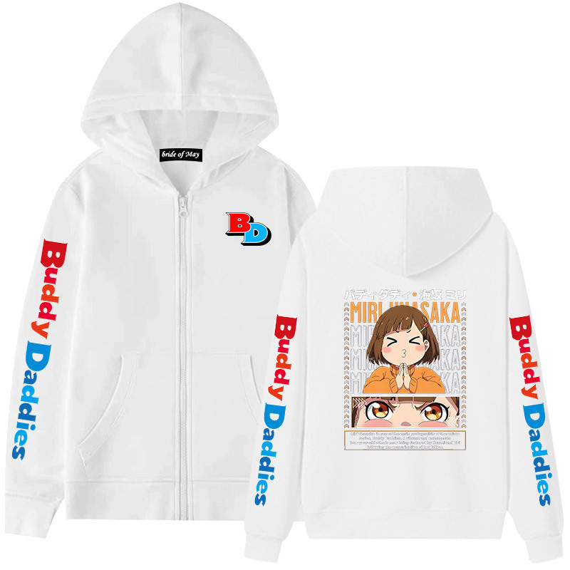 Riman Buddy Daddies killer dad cross-border zipper hoodie men and women couple