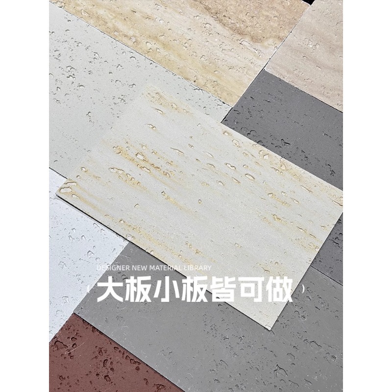 Tablero de travertino 3D suave porcelana suave piedra flexible ultrafina revestimiento de pared exterior de piedra blanda imitación azulejos de cuero de travertino romano