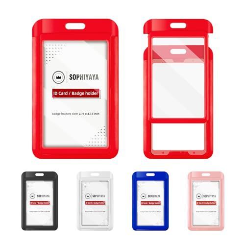 空白のスライドカバーカードホルダー ABS プラスチックバッジ職業 ID カード従業員バッジ工場在庫卸売|undefined