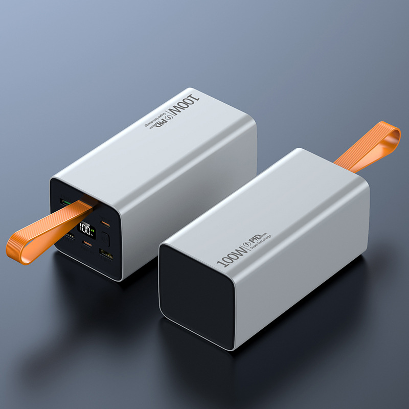 국경 간 PD100W 슈퍼 고속 충전용 노트북 보조배터리 60000mAh 대용량 모바일 전원 공급 장치