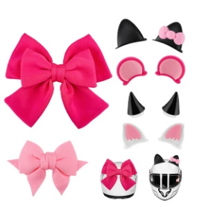 Rear Accessories Horn Cat – Motosiklet dəbilqələri - rose-red-6-piece-set