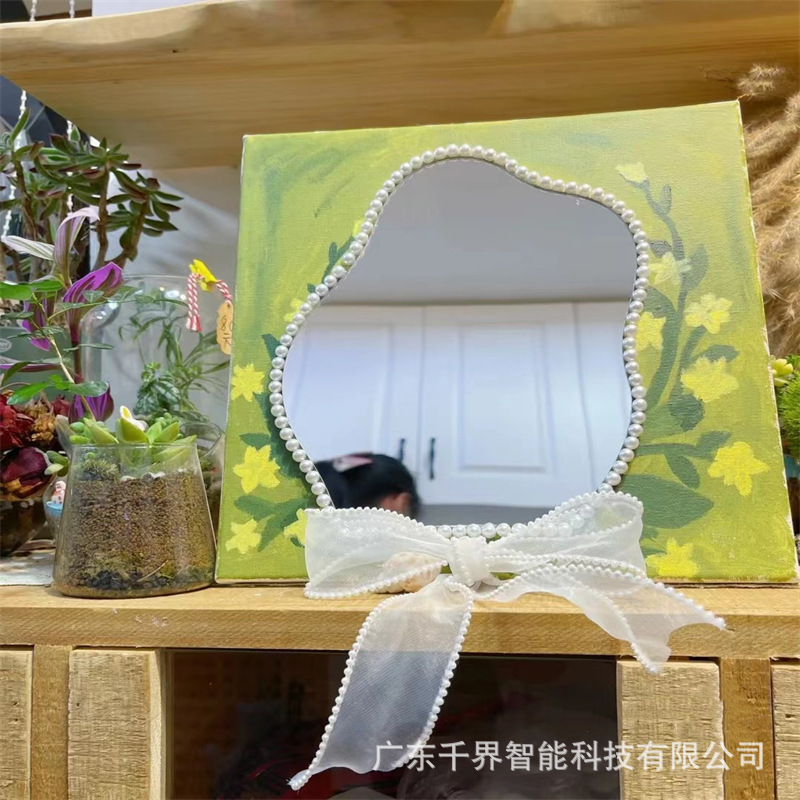 亚克力异形不规则镜子批发学生卧室空间桌面化妆间简约台式化妆镜