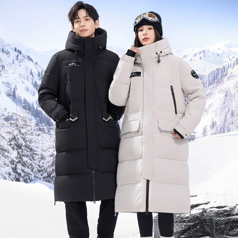 Пара пуховиков мужского среднего и длинного пола