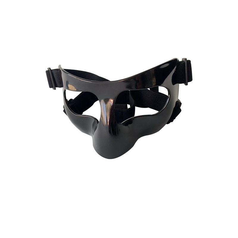 Máscara de baloncesto deportes de protección baloncesto anticolisión protección de la nariz máscara facial Equipo de Protección deportiva máscara de fútbol negro