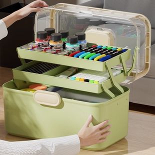 Special Tools Storage Box for Art Students Desktop Organize Stationery Storage Box for Primary and Middle School Students