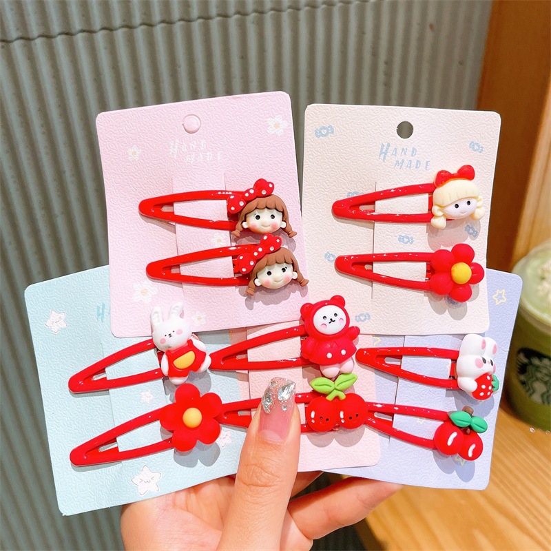 Corea del Sur accesorios para el cabello de los niños BB clip tarjeta pelo roto bebé flequillo clip lateral tocado niña horquilla accesorios para el cabello Niña