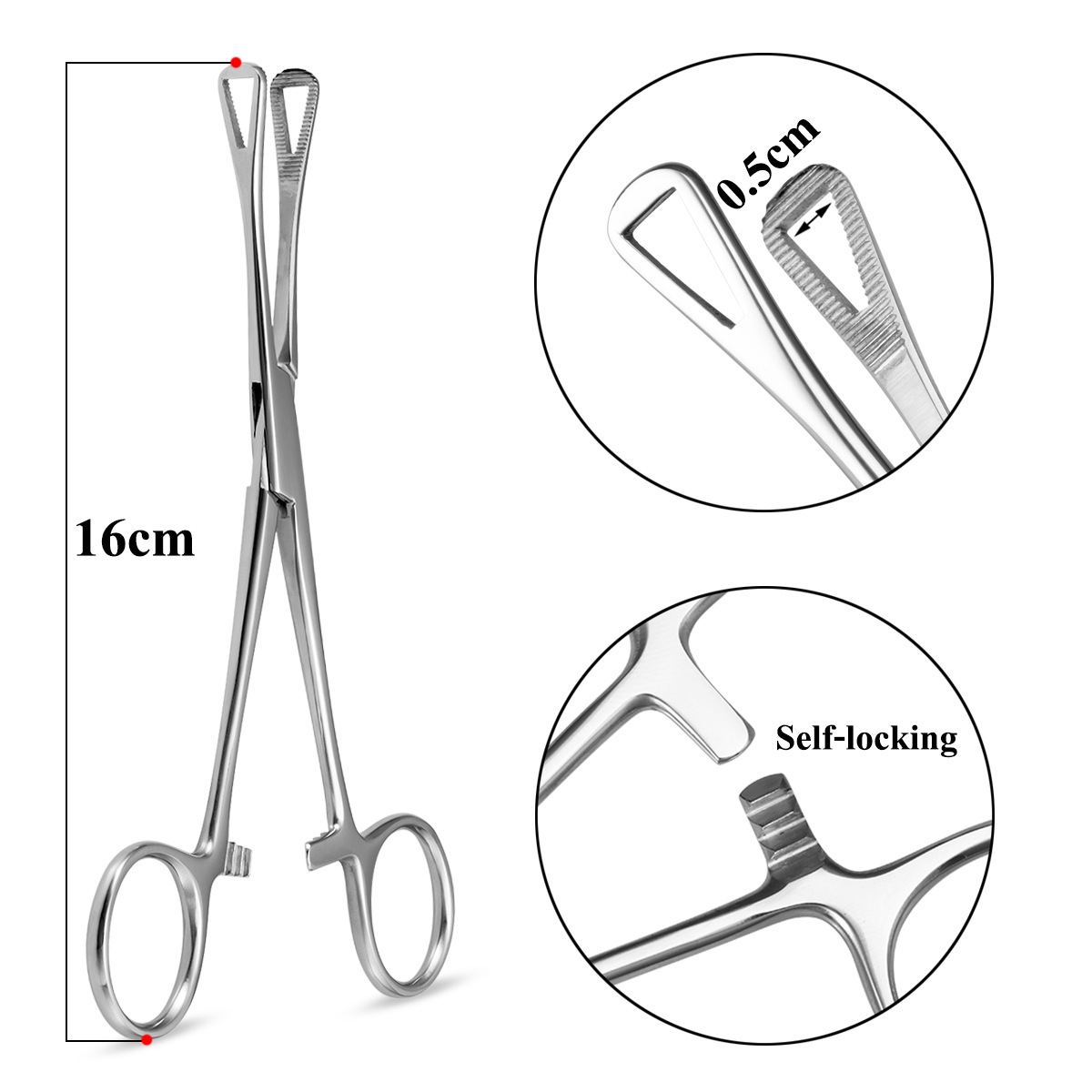 19-Arc triangle closed forceps 0.5cm