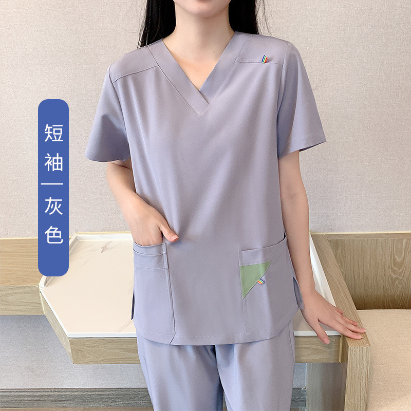 여성용 실버 그레이 반팔 [통관시 반품 불가]