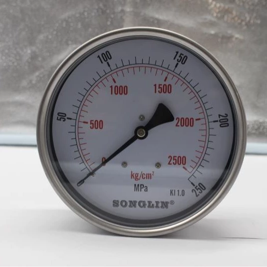 Специализируемся на производстве и поставке интегрированных сварных манометров из нержавеющей стали y150, манометров для измерения давления воздуха 250 МПа, 160 МПа, 100 МПа.