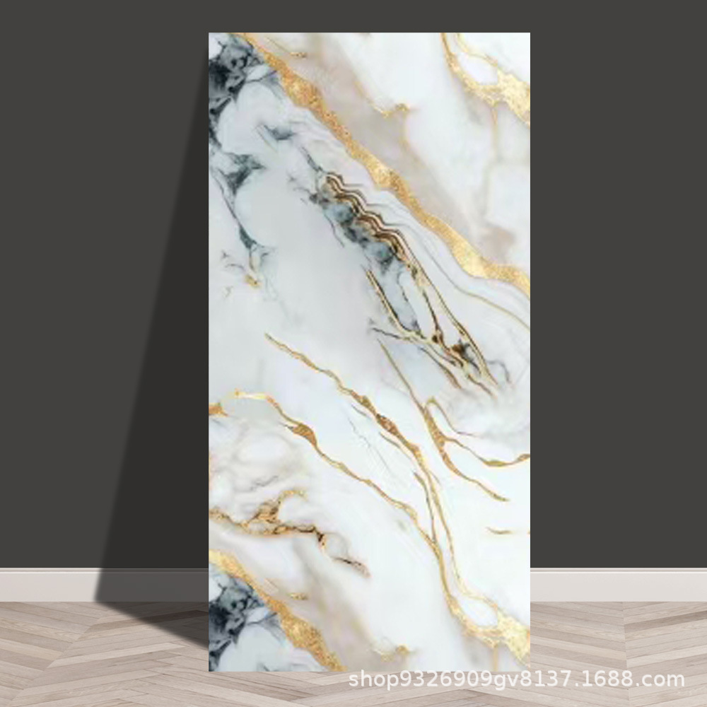 Autoadhesivo adhesivo de pared transfronterizo papel de pared de aluminio plástico imitación de azulejos adhesivo a prueba de agua a prueba de humedad papel de pared decorativo de fondo de baño