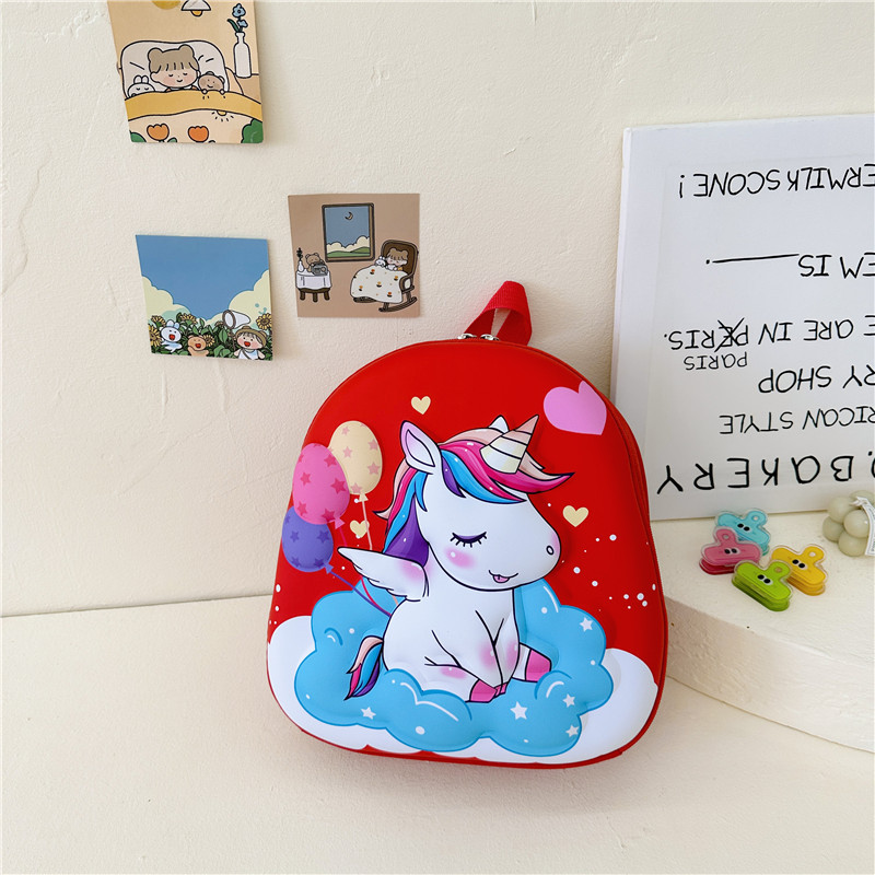 2024 nuevos niños de dibujos animados y niñas bebé Eva cáscara dura coreano lindo kindergarten mochila al por mayor