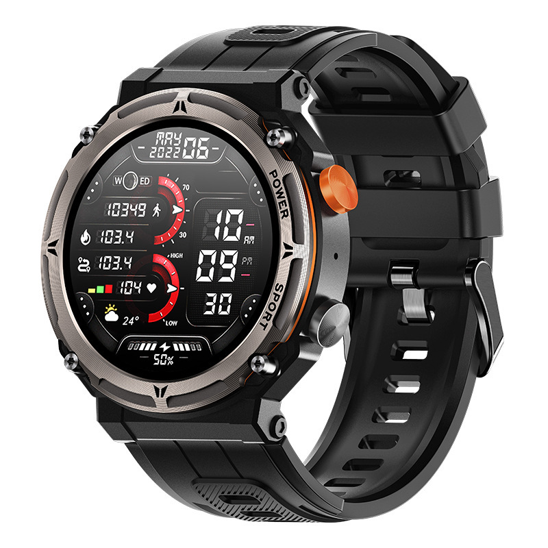 新款C21pro智能手錶戶外三防藍牙通話心率血氧多運動計步防水手環