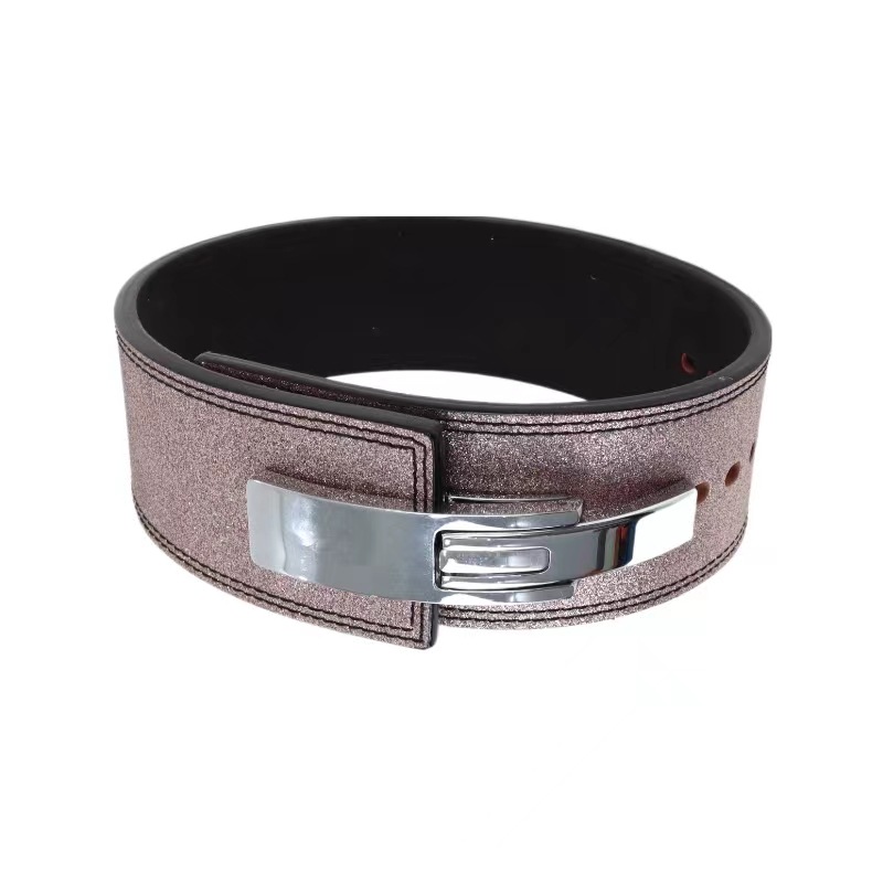 Cinturón de fitness Sentadilla de peso duro de piel de vaca cinturón de hombre pesado con hebilla de palanca cinturón de fitness de piel de vaca SBDYELANG