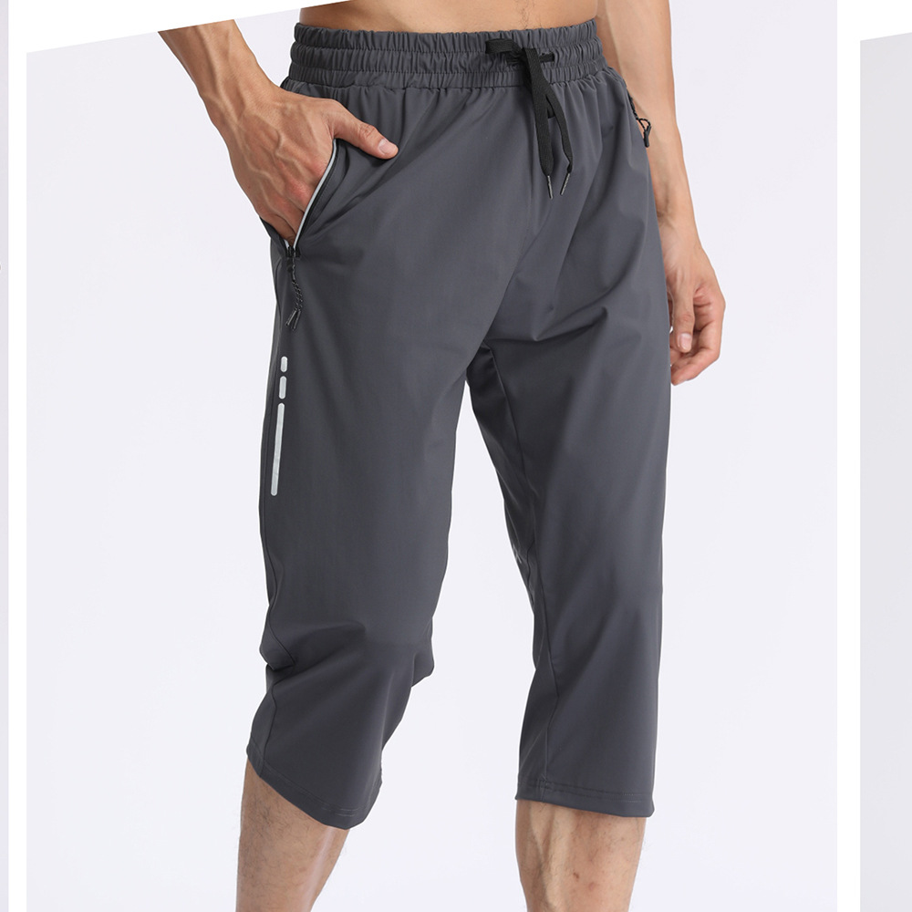 2021 nuevos hombres de verano más tamaño casual nylon hielo seda pantalones cortos