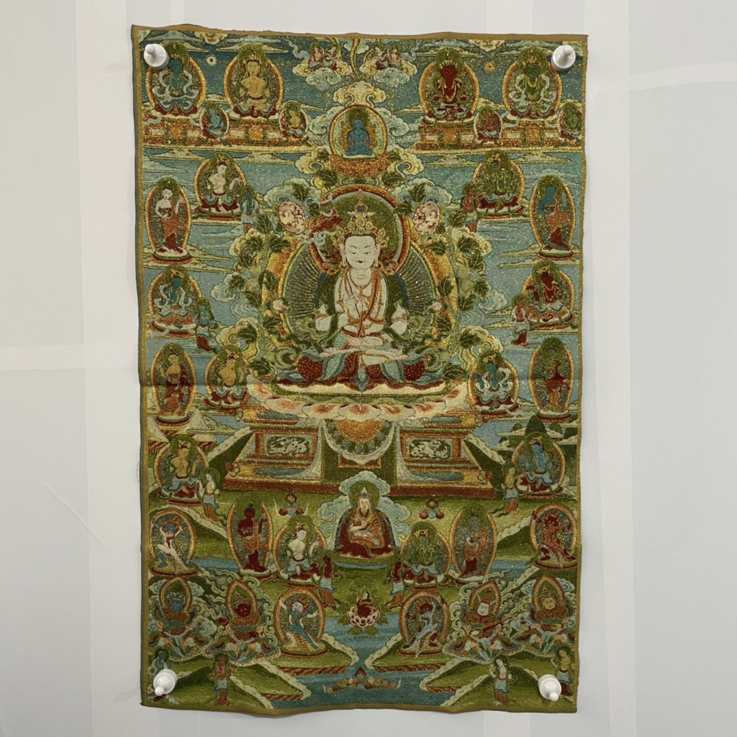 관음보살을 수 놓은 탕카 (125279)