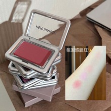 氛围感微醺腮红低饱和自然立体裸妆哑光提亮修容粉丝滑腮红彩妆盘