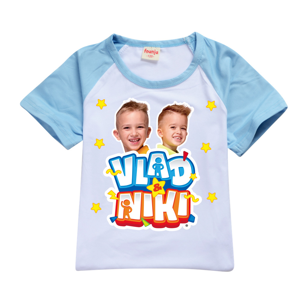 Jungen Sommer Vlad Niki Sets Kurzarm T-Shirt Shorts 2 Stück Anzug Casual Sportswear Kinder kleidung Trainings anzug für Teenager Mädchen – Detail 15