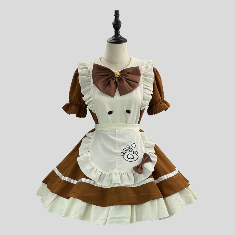 新商品クロスボーダー可愛いメイド服コスプレロリータハロウィーン女装衣装|undefined