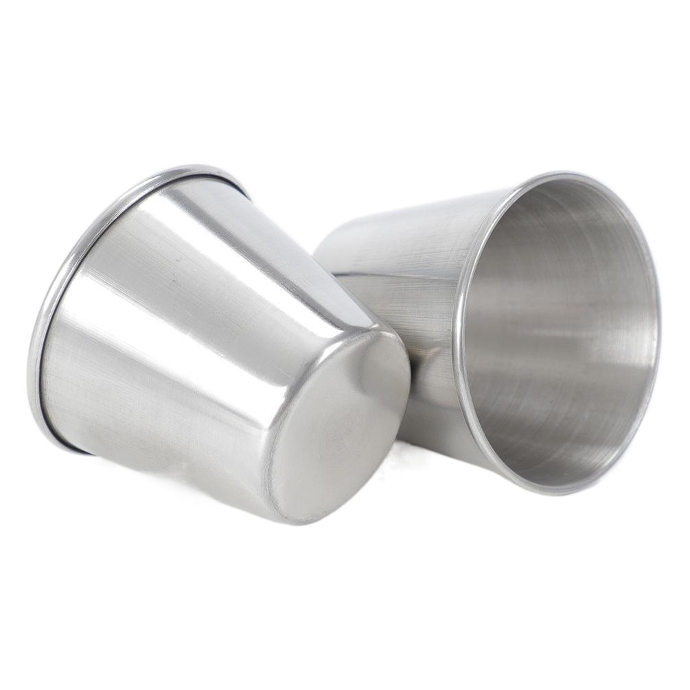 Cross-Border Stainless Steel Cup Sauce Cup Portable Outdoor Portable Curled Edge 45ml Small Wine Cup Commercial Wine Cup Manufacturer