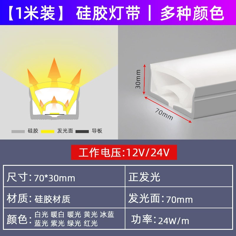 LED built-in ceiling atmospheric travel light strip, custom-made