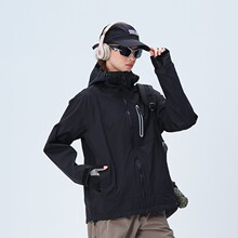 新国标GB32614硬壳冲锋衣防泼水户外登山三防耐磨连帽夹克男外套