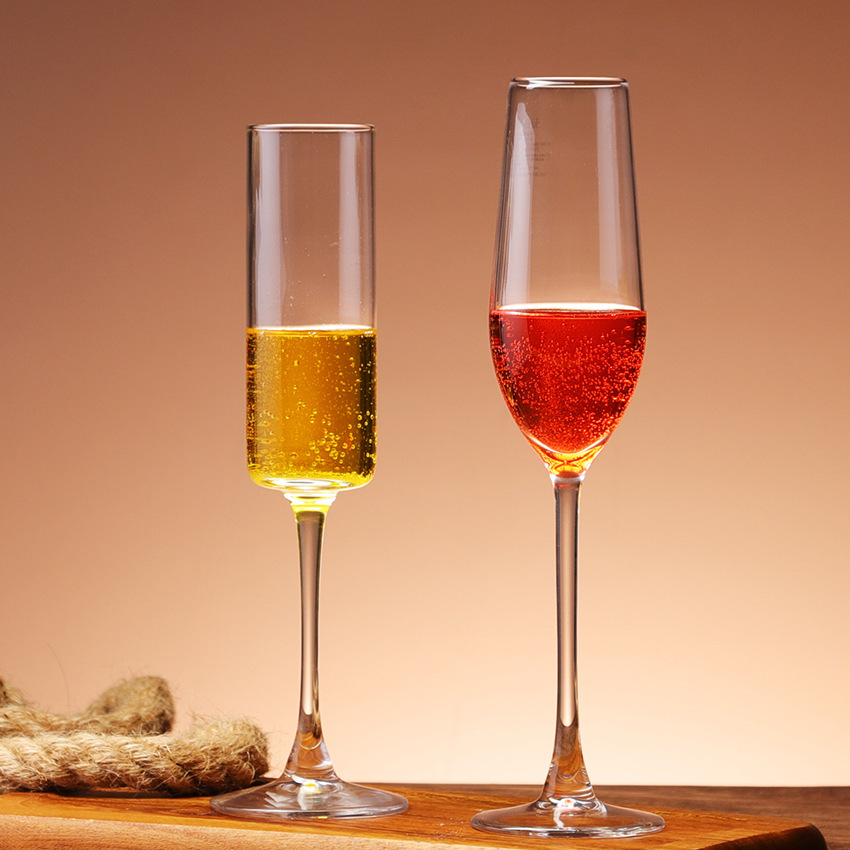 Vidrio de cristal burbujeante taza de vino alto pie taza de champán taza de vidrio fábrica directa taza de vino blanco taza de cóctel