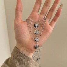 ֱ������S925��������Ů26��ĸ��Ƶ��Ƽ�Լ����DIY�ճ�Ů������