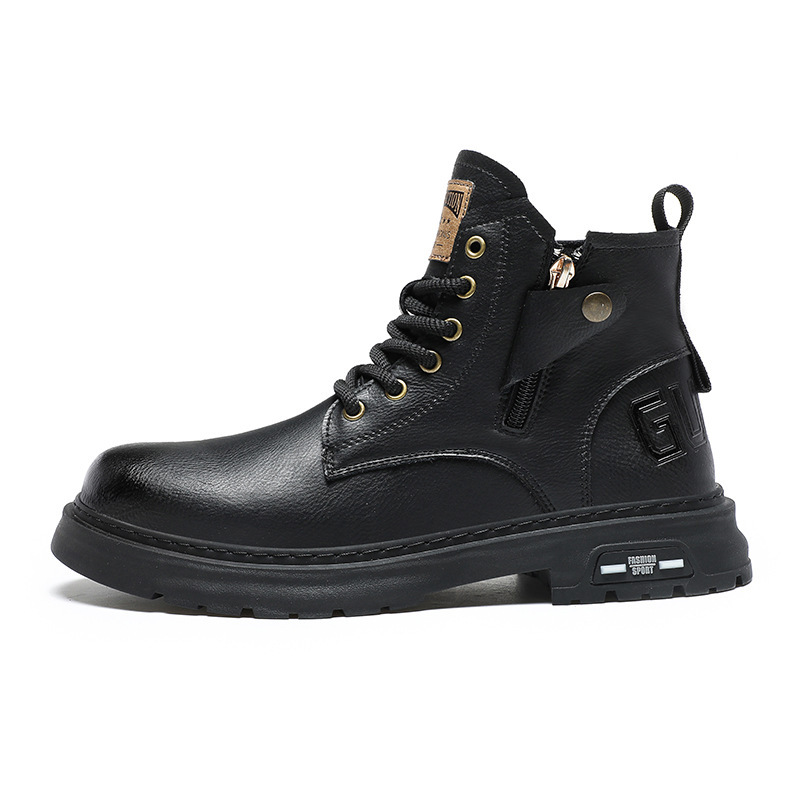 Martin boots para hombre 2025 nueva tendencia de otoño para hombre botas de herramientas de estilo británico de alta gama para hombre