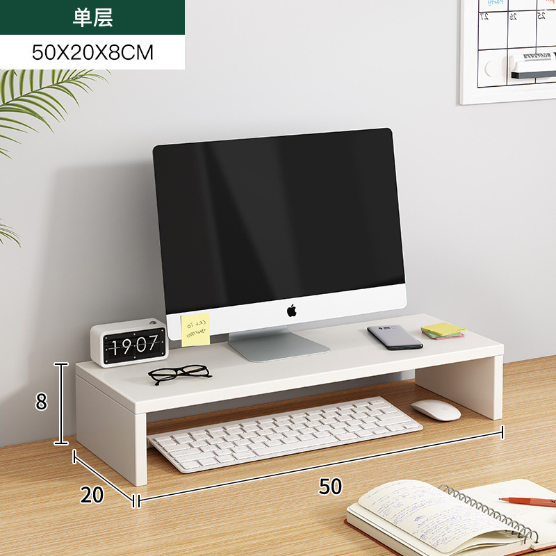 Soporte de elevación de computadora Soporte de soporte de monitor Base de elevación Estante de almacenamiento de escritorio de escritorio Estante de escritorio