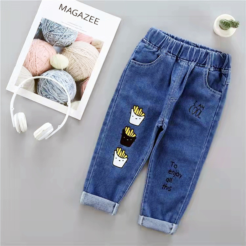 男の子のジーパンの春秋の子供服の韓国版のカジュアルなズボンの子供のズボンの小さい子供の赤ちゃんのズボンのファッション|undefined