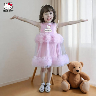 HelloKitty�P��؈Ůͯ�ļ��o���B��ȹ2025�¿�W������ȹ�д�ͯ�b