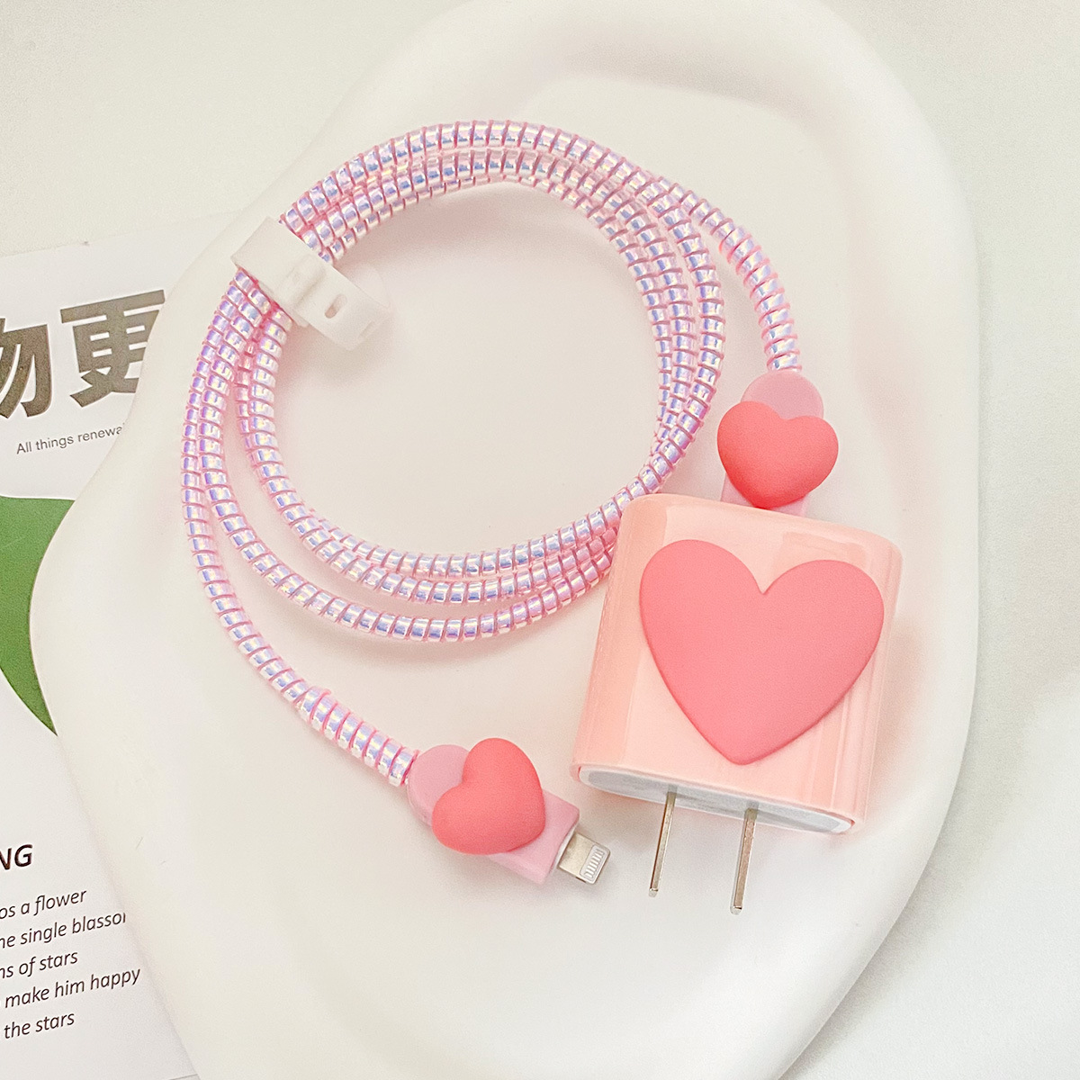 Aplicable a la cubierta protectora del cable de datos iPhone13/14/15 cubierta protectora estándar europea y americana de Apple 20W cargador