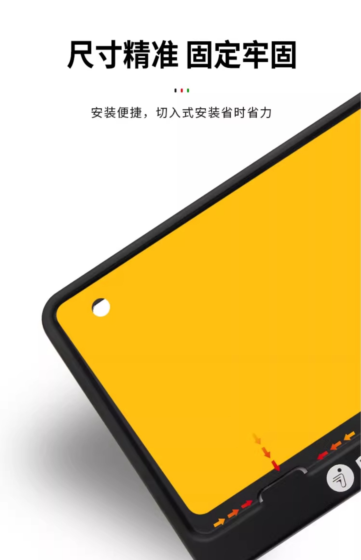Suitable for Motorcycle License Plate Holder Matte Black Motorcycle Scooter Universal License Plate Protective Cover Aluminum Alloy Frame Rear
