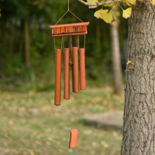 New Wind Chime Bamboo Wind Chime Hanging Decoration Bamboo Tube Creative Features Handmade Home Hotel Decoration B&B Scenery