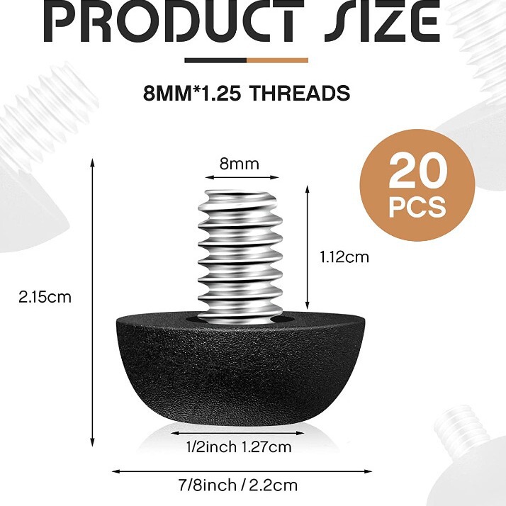 M8 Adjustable Foot Adjustable Foot Pad Lean Foot Furniture Plastic Accessories