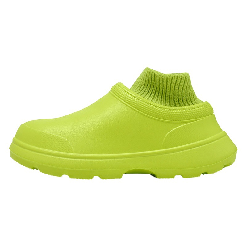 2023 Invierno nueva pareja transfronteriza EVA zapatos de algodón zapatos de cocinero zapatos de la enfermera de las mujeres de lana forrada cálido desgaste exterior botas de algodón de los hombres