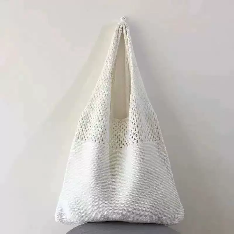 Летняя сумка вязаная плечевая, 20×16,1×13 см, 0,198 кг, много цветов
