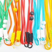 热销爆款斜挎绳手机背绳彩色编织金刚结加固斜挎绳玩具饰品绳