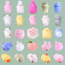 跨境创意超萌动物团子捏捏乐卡通可爱解压整蛊发泄球减压玩具批发